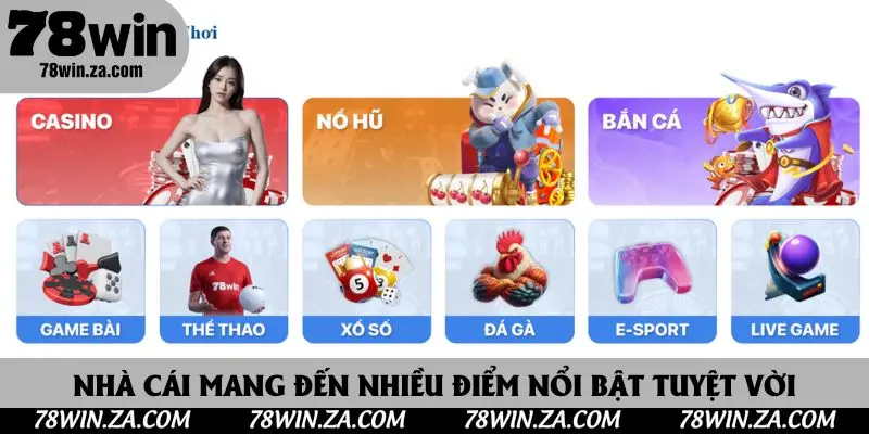 Nhà cái mang đến nhiều điểm nổi bật tuyệt vời